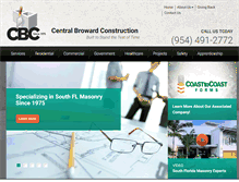 Tablet Screenshot of centralbrowardconstruction.com